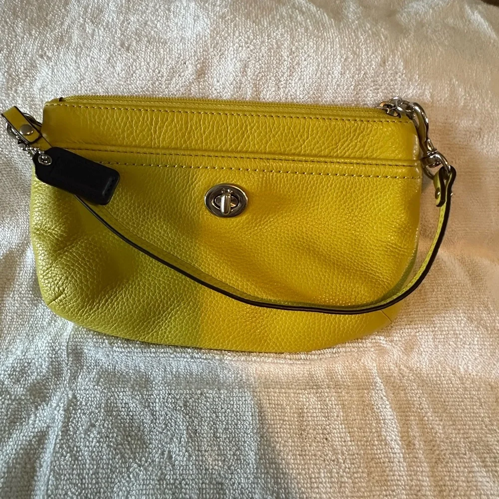 Coach Vibrant Yellow Shoulder Bag
